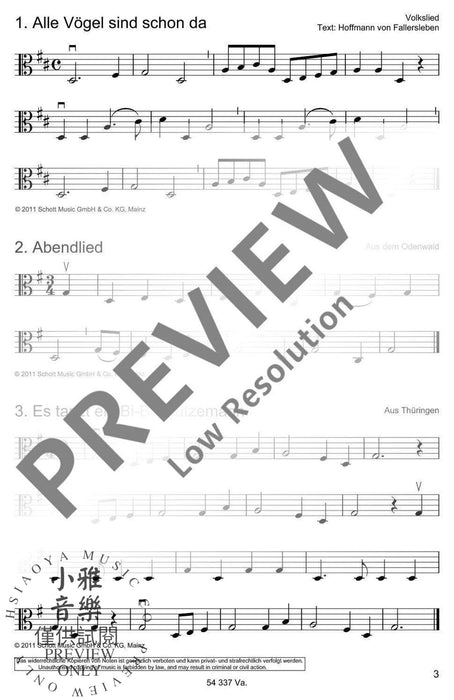 Die schönsten Volks- und Kinderlieder 弦樂三重奏 朔特版 | 小雅音樂 Hsiaoya Music