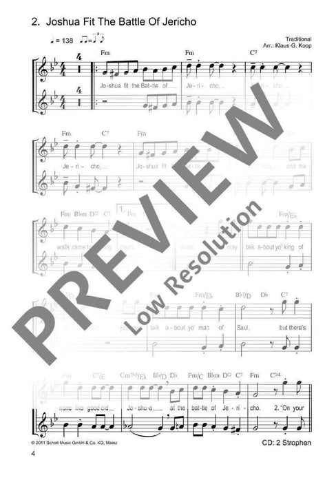 The Best of Spirituals & Gospels very easy arranged 靈歌 改編 豎笛 2把 朔特版 | 小雅音樂 Hsiaoya Music