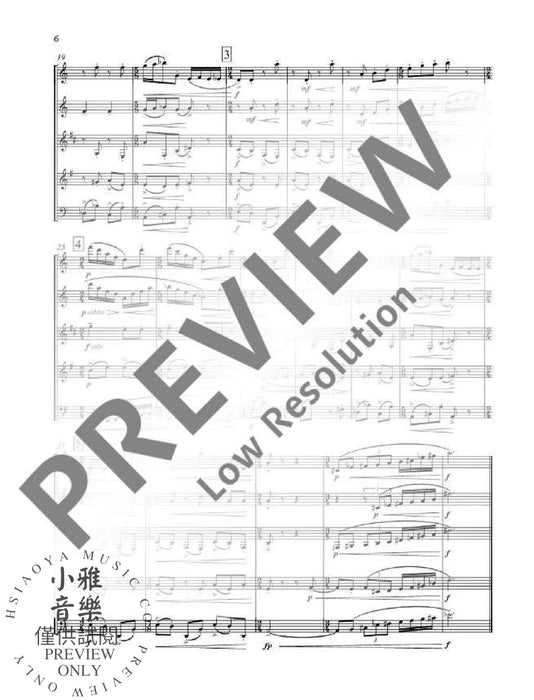 Suite française for wind quintet 哈金 木管五重奏 組曲管樂五重奏 朔特版 | 小雅音樂 Hsiaoya Music