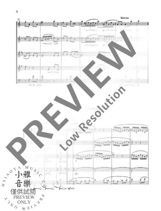 Suite française for wind quintet 哈金 木管五重奏 組曲管樂五重奏 朔特版 | 小雅音樂 Hsiaoya Music