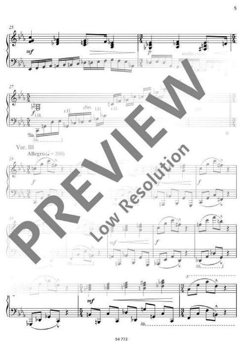 Chopin Variations 14 Variations and Finale about Chopin's Prelude in C minor opus 28 No. 20 羅森布拉特．亞歷山大 變奏曲變奏曲終曲 前奏曲 小調作品 鋼琴獨奏 朔特版 | 小雅音樂 Hsiaoya Music