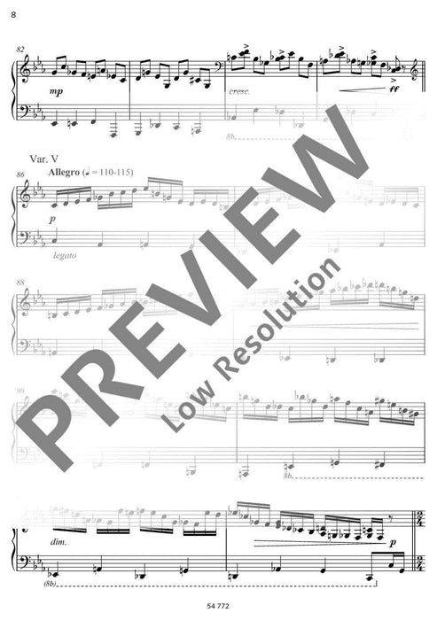 Chopin Variations 14 Variations and Finale about Chopin's Prelude in C minor opus 28 No. 20 羅森布拉特．亞歷山大 變奏曲變奏曲終曲 前奏曲 小調作品 鋼琴獨奏 朔特版 | 小雅音樂 Hsiaoya Music