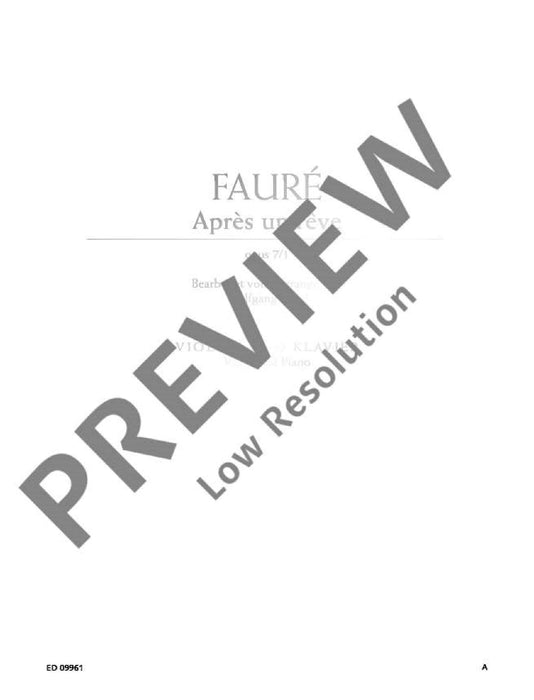 Après un rêve op. 7/1 佛瑞 夢後 小提琴加鋼琴 朔特版 | 小雅音樂 Hsiaoya Music