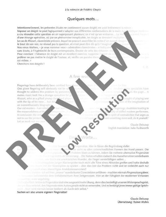 Twelve Etudes 德布西 練習曲 鋼琴獨奏 朔特版 | 小雅音樂 Hsiaoya Music