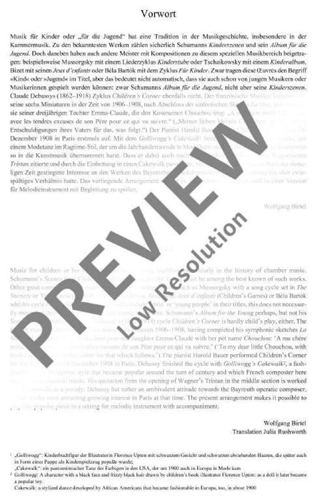 Golliwogg's Cakewalk from Children's Corner 德布西 黑娃娃的步態舞兒童世界 長笛加鋼琴 朔特版 | 小雅音樂 Hsiaoya Music