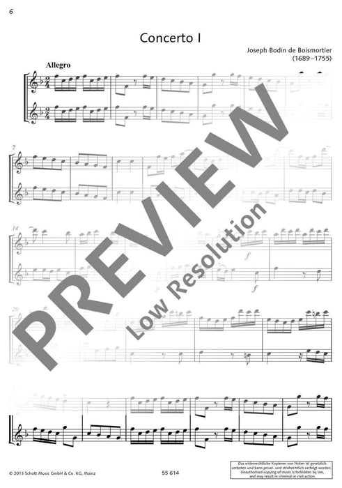 6 Concerti op. 38 玻瓦莫提耶 音樂會 雙小提琴 朔特版 | 小雅音樂 Hsiaoya Music