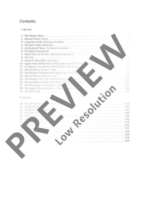 Levsha (The Left-Hander) 席且德林 總譜 朔特版 | 小雅音樂 Hsiaoya Music