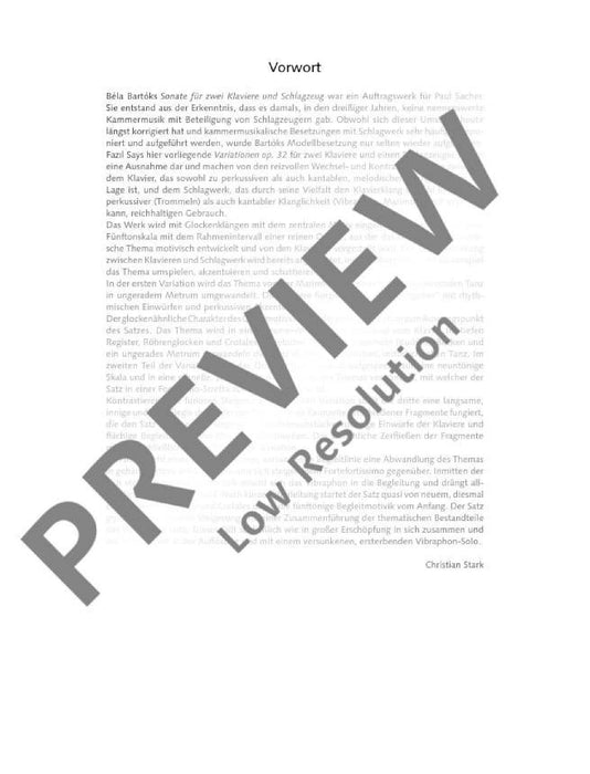 Variations op. 32 for two pianos and percussion 賽伊．法佐 變奏曲 鋼琴擊樂器 雙鋼琴 朔特版 | 小雅音樂 Hsiaoya Music