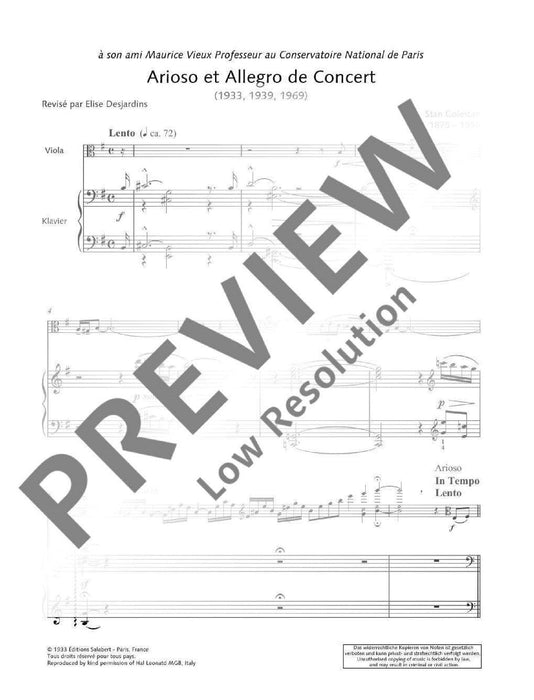 Pièces de Concours Band 2 from the Paris Conservatoire repertoire 中提琴加鋼琴 朔特版 | 小雅音樂 Hsiaoya Music