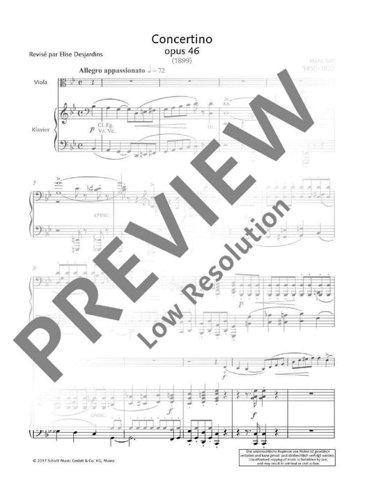 Pièces de Concours Band 3 from the Paris Conservatoire repertoire 中提琴加鋼琴 朔特版 | 小雅音樂 Hsiaoya Music