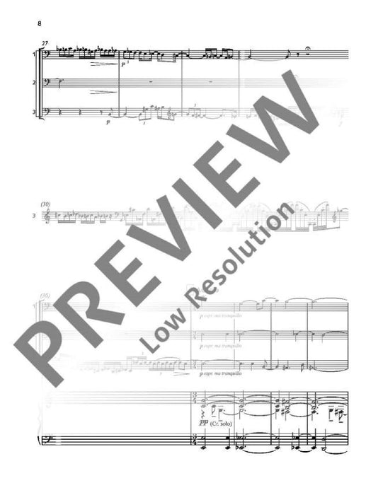 Concerto grosso per tre violoncelli ed orchestra 彭德瑞茲基 大協奏曲 古提琴 管弦樂團 大提琴加鋼琴 朔特版 | 小雅音樂 Hsiaoya Music