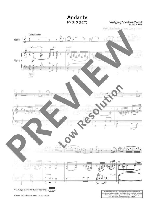 Andante K 315 (285e) 莫札特 行板 長笛加鋼琴 朔特版 | 小雅音樂 Hsiaoya Music
