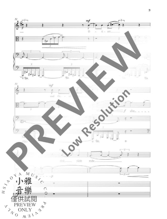 Sinnig zwischen beyden Welten Fragments of the West-Eastern Divan 萊曼 鋼琴三重奏 朔特版 | 小雅音樂 Hsiaoya Music