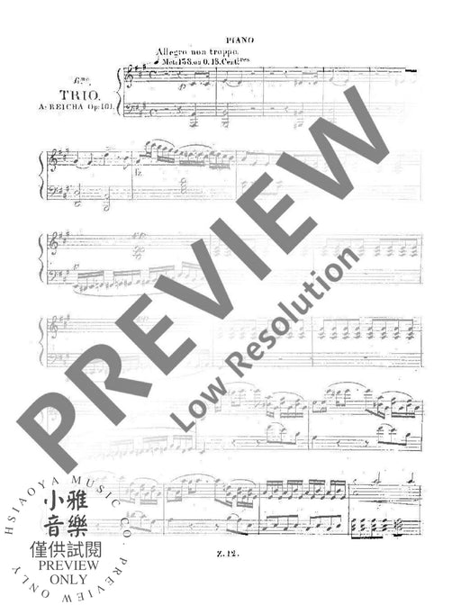 Six Grands Trios Concertants op. 101/6 萊哈 鋼琴三重奏 六首大三重奏複協奏曲 朔特版 | 小雅音樂 Hsiaoya Music