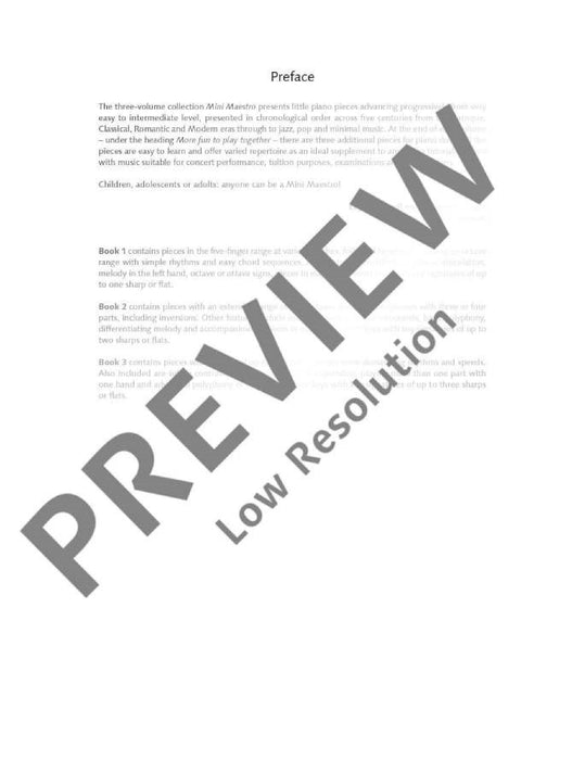 Mini Maestro Band 1 50 little Piano Pieces 鋼琴小品 鋼琴獨奏 朔特版 | 小雅音樂 Hsiaoya Music