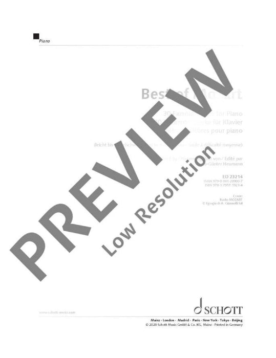 Best of Mozart 30 Famous Pieces for Piano 莫札特 小品鋼琴 鋼琴獨奏 朔特版 | 小雅音樂 Hsiaoya Music