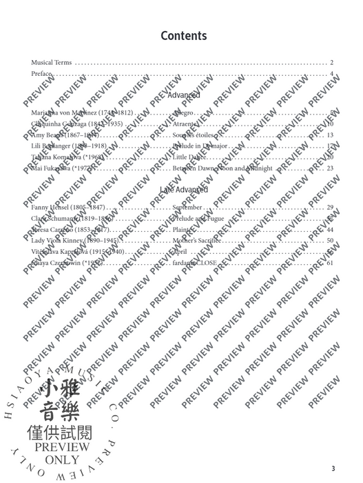 Women Composers Vol. 3 A Graded Anthology for Piano 鋼琴 女性作曲家 朔特版 | 小雅音樂 Hsiaoya Music