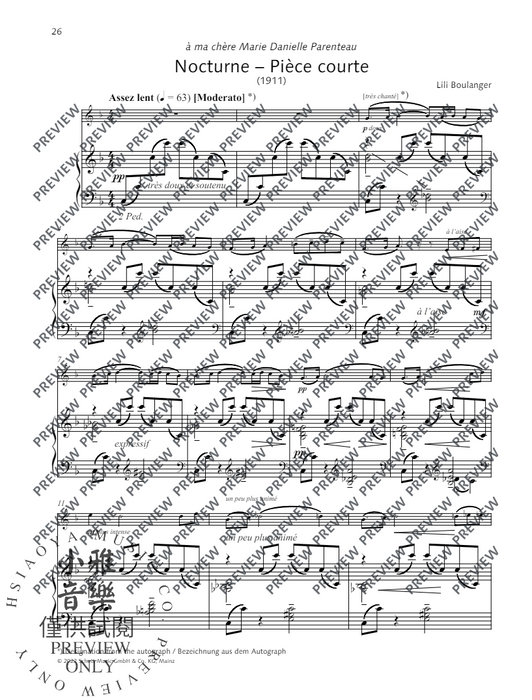 Complete Flute Works 布朗惹莉莉 長笛含鋼琴伴奏 朔特版 | 小雅音樂 Hsiaoya Music