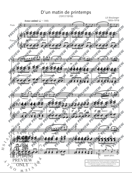 Complete Flute Works 布朗惹莉莉 長笛含鋼琴伴奏 朔特版 | 小雅音樂 Hsiaoya Music