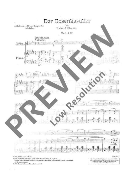 Der Rosenkavalier op. 59 Walzer 史特勞斯理查 玫瑰騎士 小提琴加鋼琴 | 小雅音樂 Hsiaoya Music