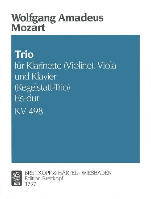 Trio in Eb major K. 498 KV 498 Skittleground-Trio 莫札特 鋼琴三重奏大調 | 小雅音樂 Hsiaoya Music