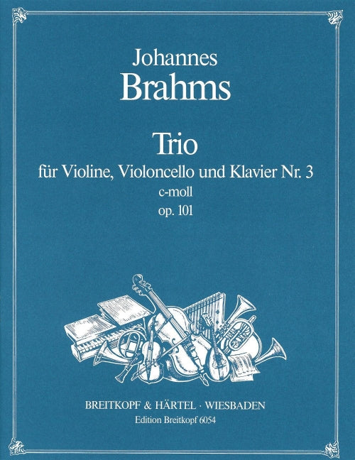 Piano Trio No. 3 in C minor Op. 101 op. 101 Breitkopf Urtext 布拉姆斯 鋼琴三重奏小調 | 小雅音樂 Hsiaoya Music