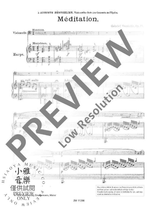 Meditation op. 18 混和二重奏 齊默爾曼版 | 小雅音樂 Hsiaoya Music