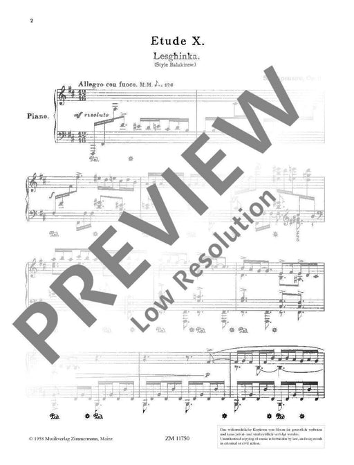 12 Études d'exécution transcendante op. 11 No.10 - 12 李亞普諾夫 鋼琴練習曲 齊默爾曼版 | 小雅音樂 Hsiaoya Music