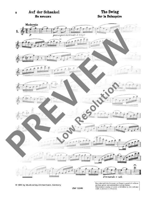 25 romantische Etüden op. 66 mittelschwer im modernen Stil 長笛教材 齊默爾曼版 | 小雅音樂 Hsiaoya Music