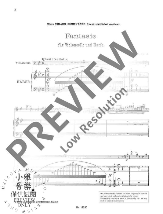 Fantasy op. 13 混和二重奏 幻想曲 齊默爾曼版 | 小雅音樂 Hsiaoya Music