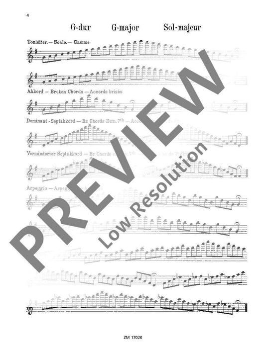 Scales, Broken Chords and Arpeggios 音階 分解和弦琶音 長笛教材 齊默爾曼版 | 小雅音樂 Hsiaoya Music