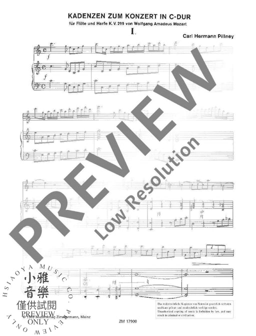 Cadences to the Concerto in C major KV 299 by W. A. Mozart 混和二重奏 協奏曲大調 齊默爾曼版 | 小雅音樂 Hsiaoya Music