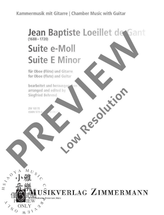 Suite E minor 混和二重奏 組曲小調 齊默爾曼版 | 小雅音樂 Hsiaoya Music