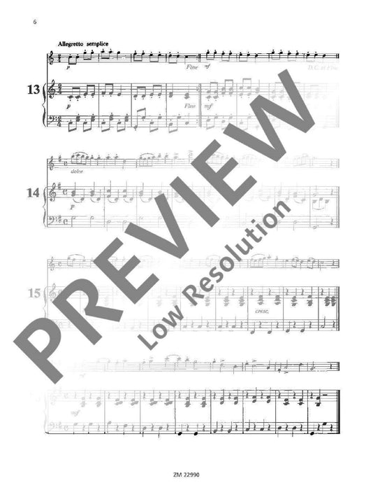 Short Exercises for Beginners op. 258 珀普 練習曲 長笛加鋼琴 齊默爾曼版 | 小雅音樂 Hsiaoya Music