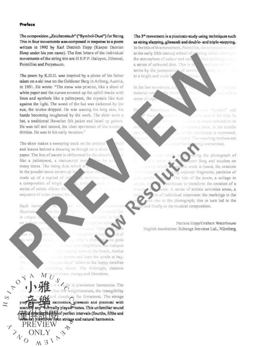 Zeichenstaub Trio 弦樂三重奏 | 小雅音樂 Hsiaoya Music