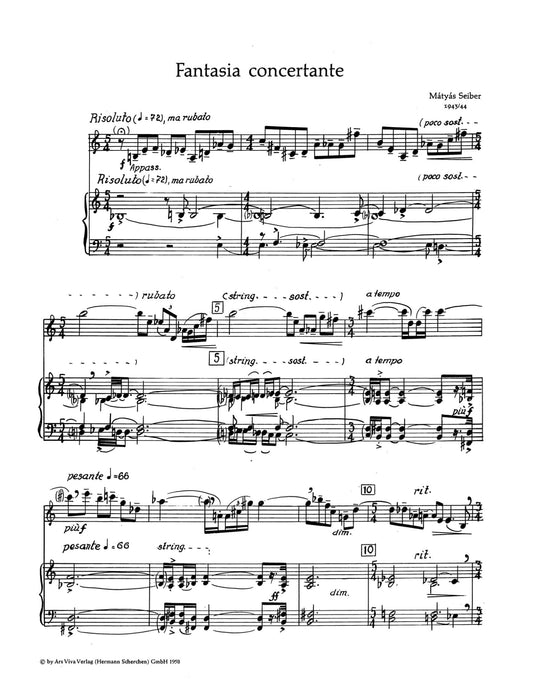 Fantasia concertante 賽伯 幻想曲複協奏曲 小提琴加鋼琴 | 小雅音樂 Hsiaoya Music