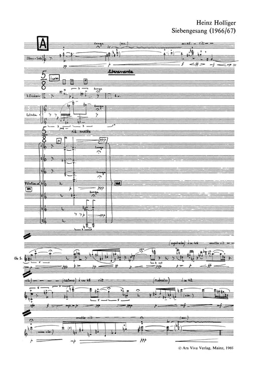 Siebengesang 霍利格 雙簧管 一把以上加管弦樂團 | 小雅音樂 Hsiaoya Music