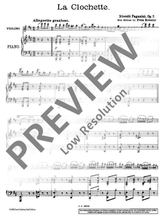 La Clochette op. 7 Rondo from the 2nd Concerto B Minor 帕格尼尼 迴旋曲 協奏曲小調 小提琴加鋼琴 歐伊倫堡版 | 小雅音樂 Hsiaoya Music
