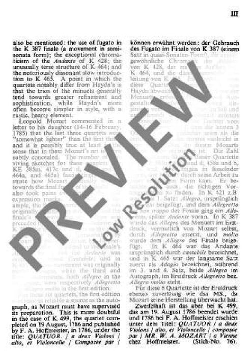 String Quartet G major KV 387 莫札特 弦樂四重奏大調 總譜 歐伊倫堡版 | 小雅音樂 Hsiaoya Music