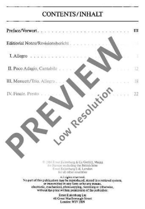 String Quartet C major, Emperor op. 76/3 Hob. III: 77 Erdödy-Quartet No. 3 海頓 弦樂四重奏大調 四重奏 總譜 歐伊倫堡版 | 小雅音樂 Hsiaoya Music