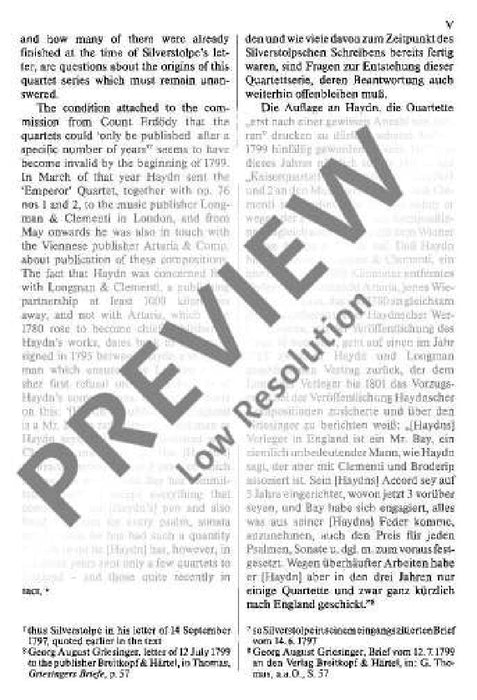 String Quartet C major, Emperor op. 76/3 Hob. III: 77 Erdödy-Quartet No. 3 海頓 弦樂四重奏大調 四重奏 總譜 歐伊倫堡版 | 小雅音樂 Hsiaoya Music