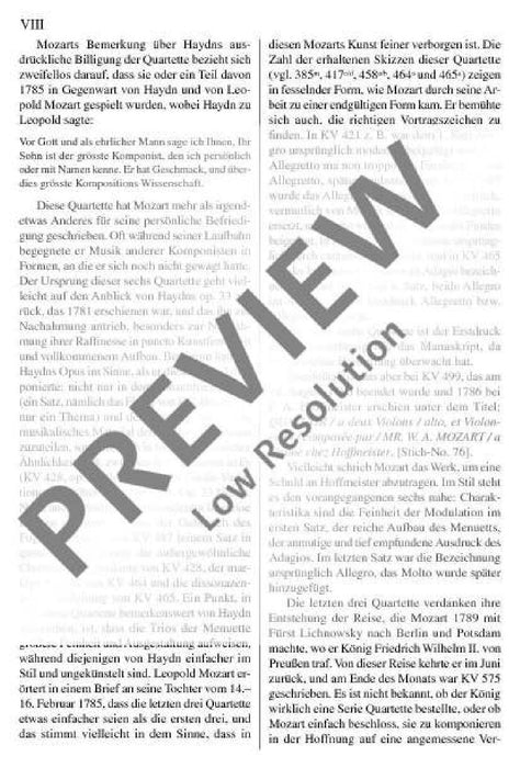 String Quartet D minor KV 421 莫札特 弦樂四重奏小調 總譜 歐伊倫堡版 | 小雅音樂 Hsiaoya Music