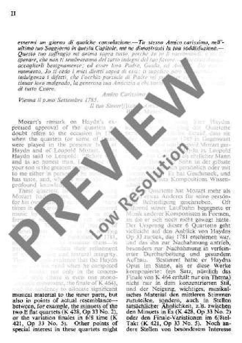 String Quartet Eb major KV 428 莫札特 弦樂四重奏大調 總譜 歐伊倫堡版 | 小雅音樂 Hsiaoya Music