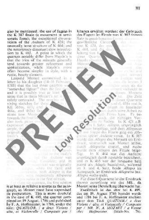 String Quartet A major KV 464 莫札特 弦樂四重奏大調 總譜 歐伊倫堡版 | 小雅音樂 Hsiaoya Music