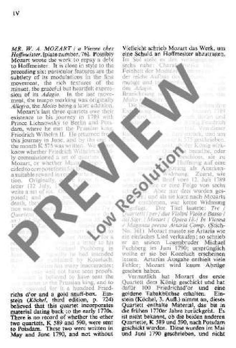 String Quartet A major KV 464 莫札特 弦樂四重奏大調 總譜 歐伊倫堡版 | 小雅音樂 Hsiaoya Music