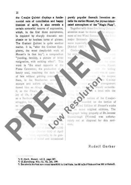 String Quintet C major KV 515 莫札特 弦樂五重奏大調 總譜 歐伊倫堡版 | 小雅音樂 Hsiaoya Music