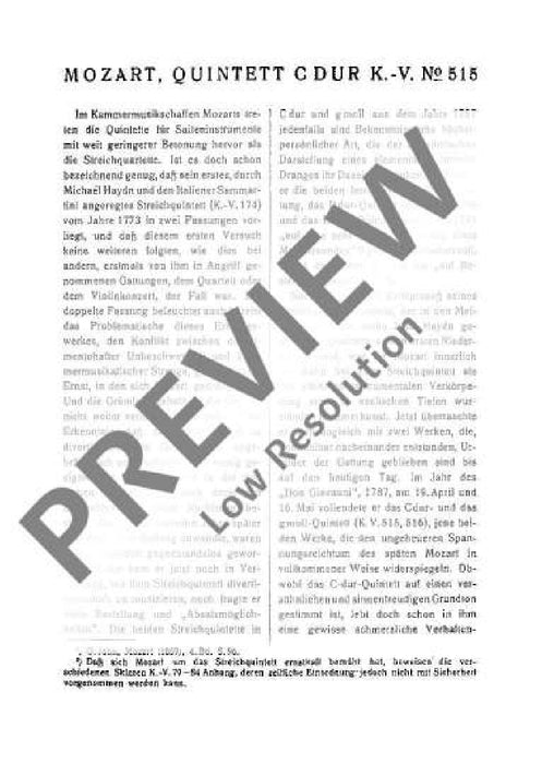 String Quintet C major KV 515 莫札特 弦樂五重奏大調 總譜 歐伊倫堡版 | 小雅音樂 Hsiaoya Music