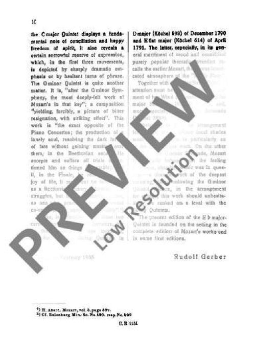 String Quintet Eb major KV 614 莫札特 弦樂五重奏大調 總譜 歐伊倫堡版 | 小雅音樂 Hsiaoya Music