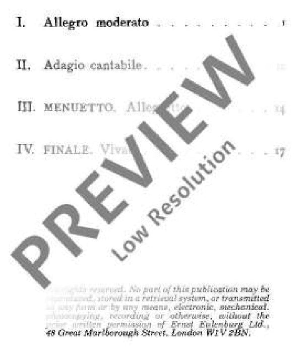 String Quartet D major, Lerchen op. 64/5 Hob. III: 63 Tost-Quartets II No. 1 海頓 弦樂四重奏大調 四重奏 總譜 歐伊倫堡版 | 小雅音樂 Hsiaoya Music