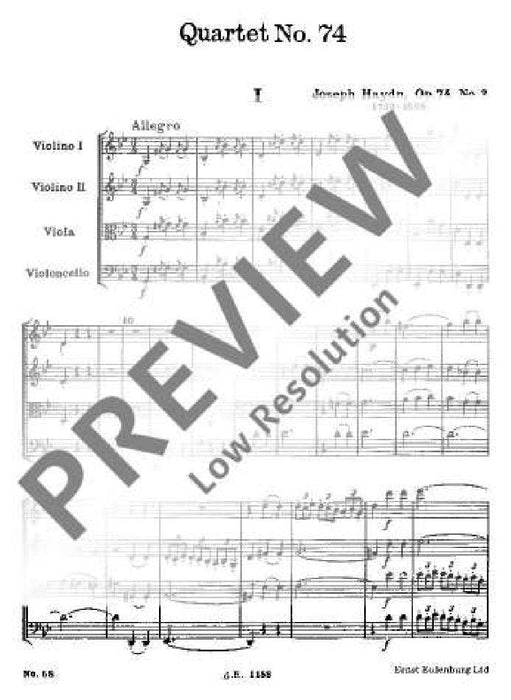 String Quartet G minor, Reiter op. 74/3 Hob. III: 74 Appony-Quartet No. 6 海頓 弦樂四重奏小調 四重奏 總譜 歐伊倫堡版 | 小雅音樂 Hsiaoya Music